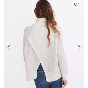 NWT Madewell Turtleneck Cross back Sweatee
